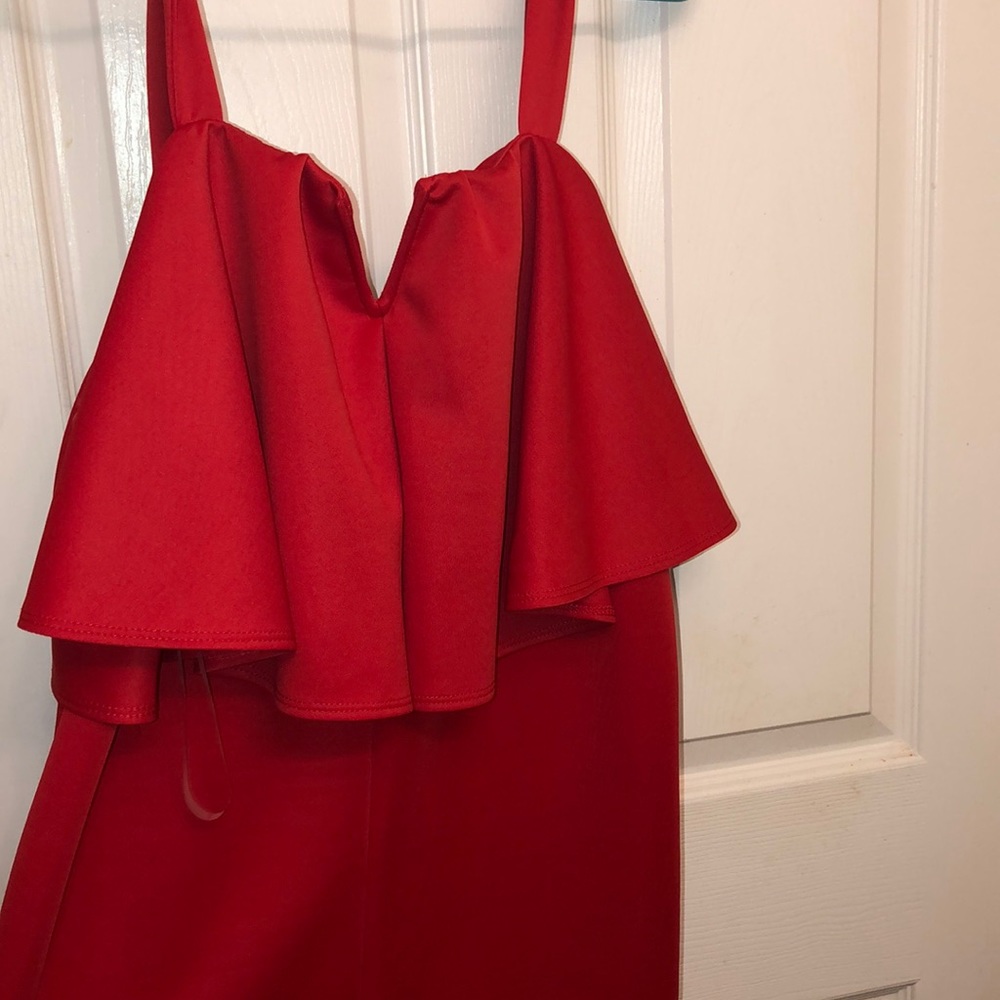 red dress